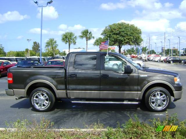 2006 F150 Lariat SuperCrew - Dark Stone Metallic / Tan photo #6