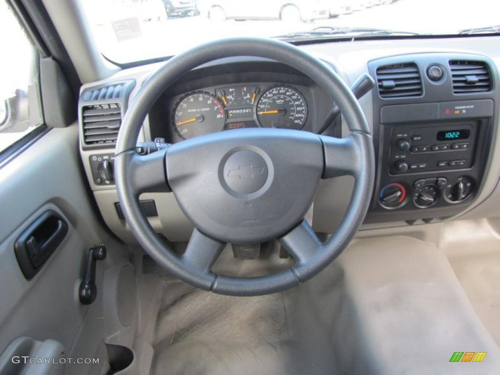 2006 Chevrolet Colorado Extended Cab Light Cashmere Steering Wheel Photo #40952290