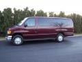 Dark Toreador Red Metallic 2005 Ford E Series Van E350 Super Duty XLT Passenger Exterior