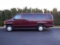 Dark Toreador Red Metallic 2005 Ford E Series Van E350 Super Duty XLT Passenger Exterior