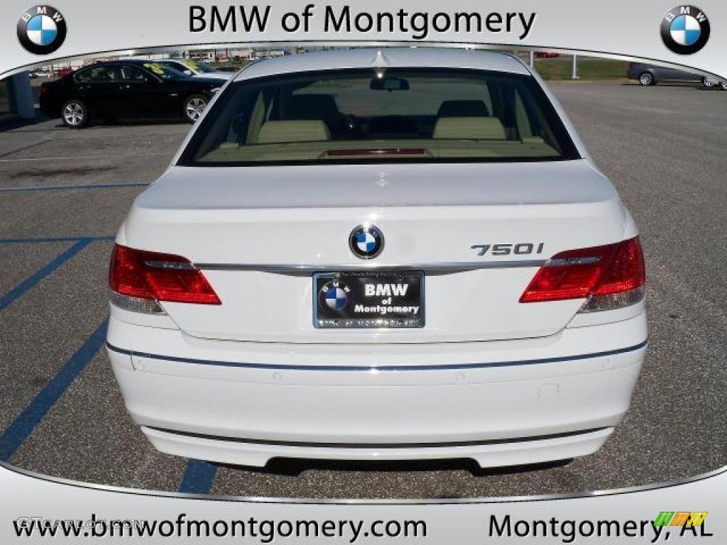 2006 7 Series 750i Sedan - Alpine White / Dark Beige/Beige III photo #5