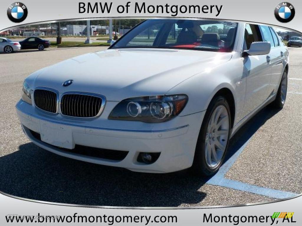 2006 7 Series 750i Sedan - Alpine White / Dark Beige/Beige III photo #9