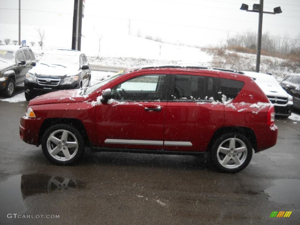 2007 Compass Limited 4x4 - Inferno Red Crystal Pearlcoat / Pastel Slate Gray photo #5