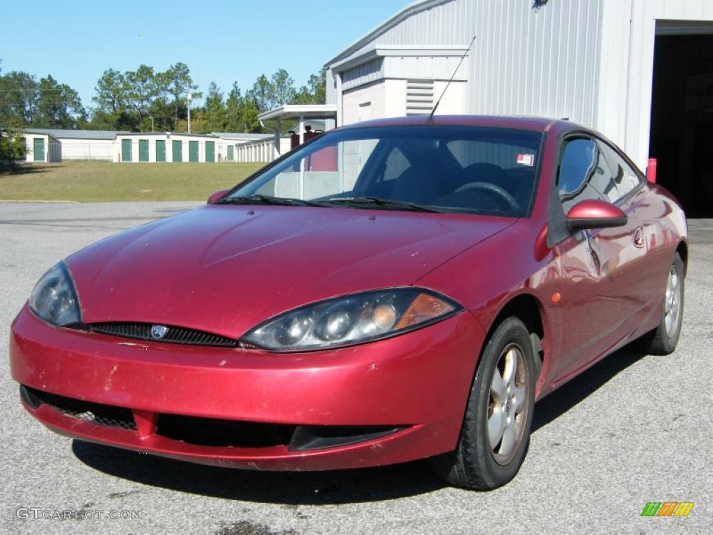 1999 Cougar V6 - Laser Red / Graystone photo #1