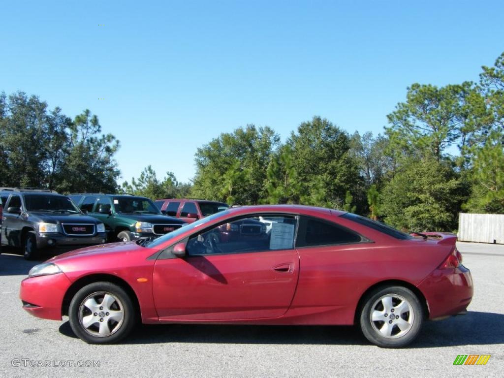 1999 Cougar V6 - Laser Red / Graystone photo #2
