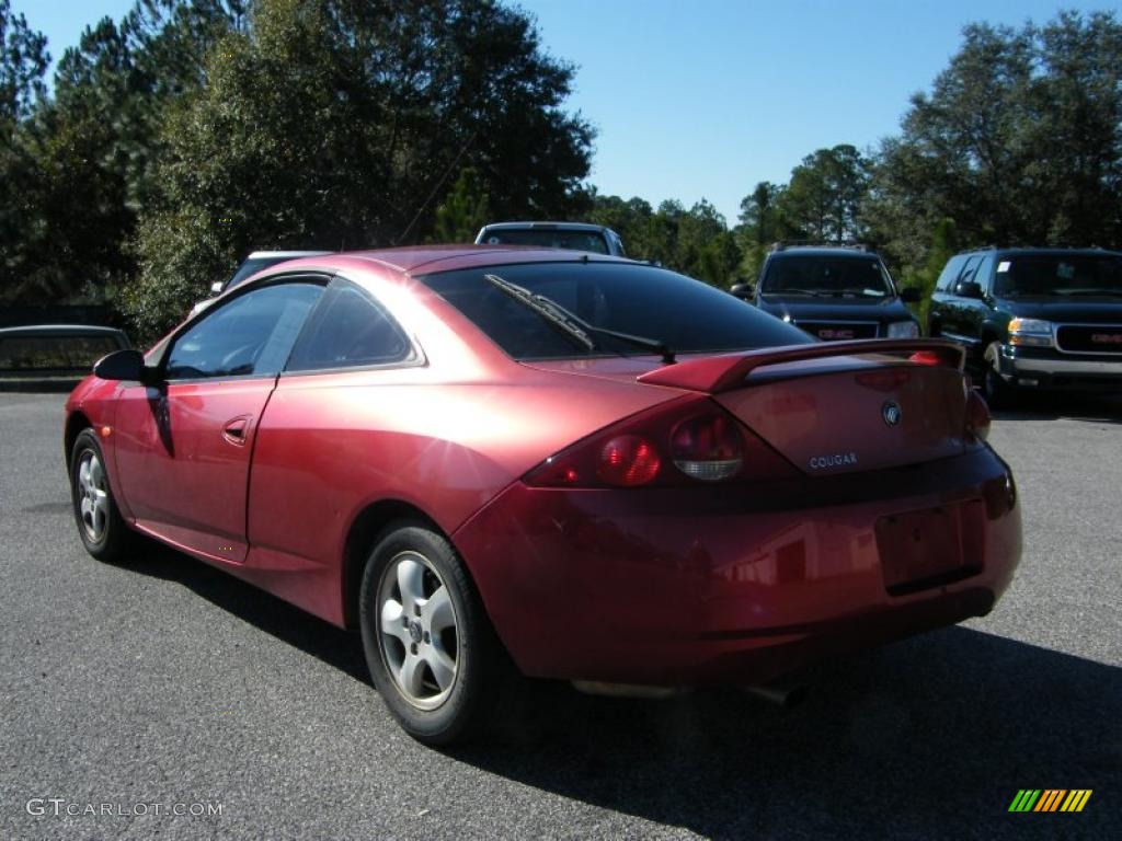 1999 Cougar V6 - Laser Red / Graystone photo #3