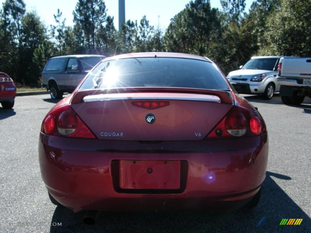 1999 Cougar V6 - Laser Red / Graystone photo #4