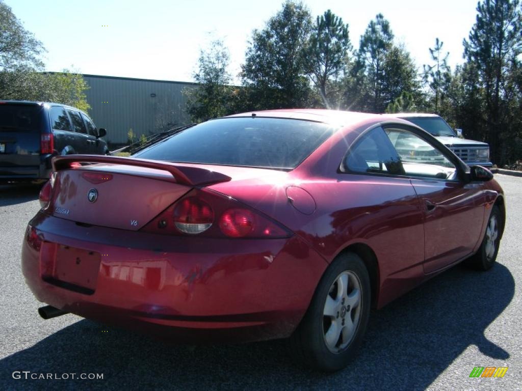 1999 Cougar V6 - Laser Red / Graystone photo #5