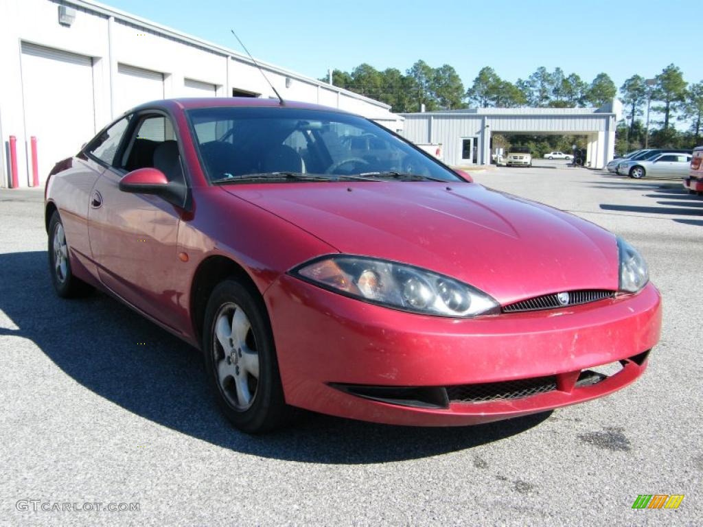 1999 Cougar V6 - Laser Red / Graystone photo #7