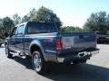 2007 Medium Wedgewood Blue Metallic Ford F250 Super Duty Lariat Crew Cab 4x4  photo #3