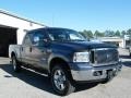 2007 Medium Wedgewood Blue Metallic Ford F250 Super Duty Lariat Crew Cab 4x4  photo #7