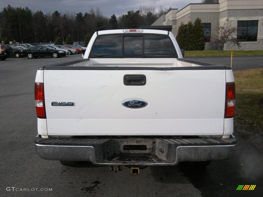 2004 F150 XLT Regular Cab 4x4 - Oxford White / Dark Flint photo #5