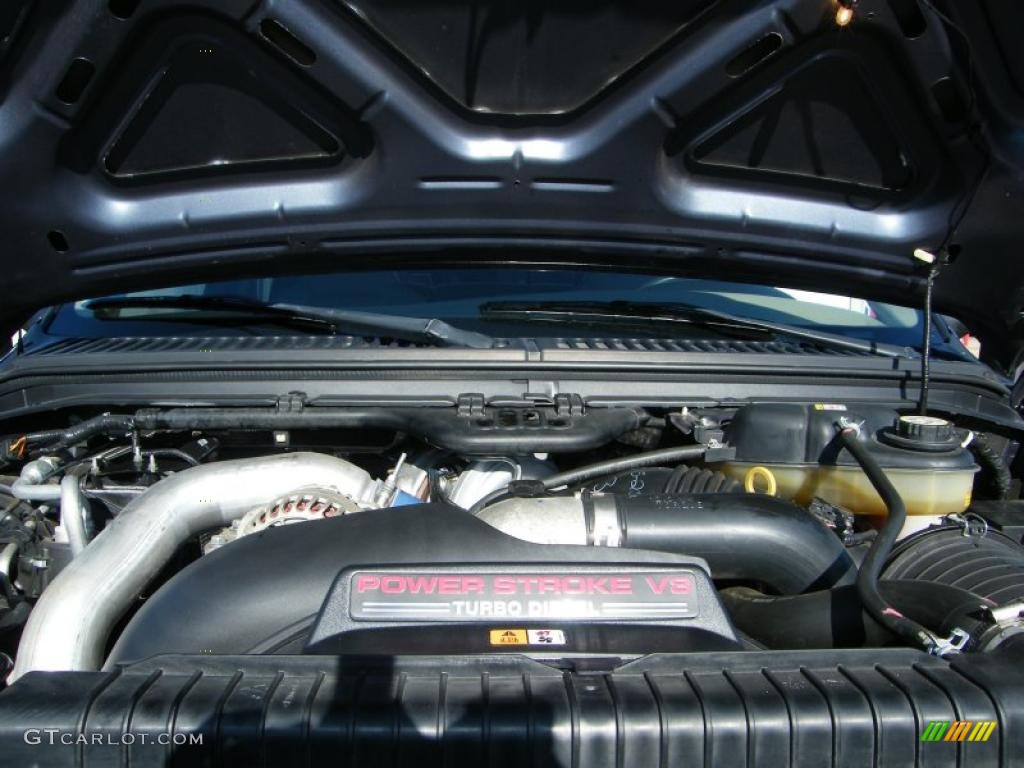 2007 F250 Super Duty Lariat Crew Cab 4x4 - Medium Wedgewood Blue Metallic / Tan photo #29