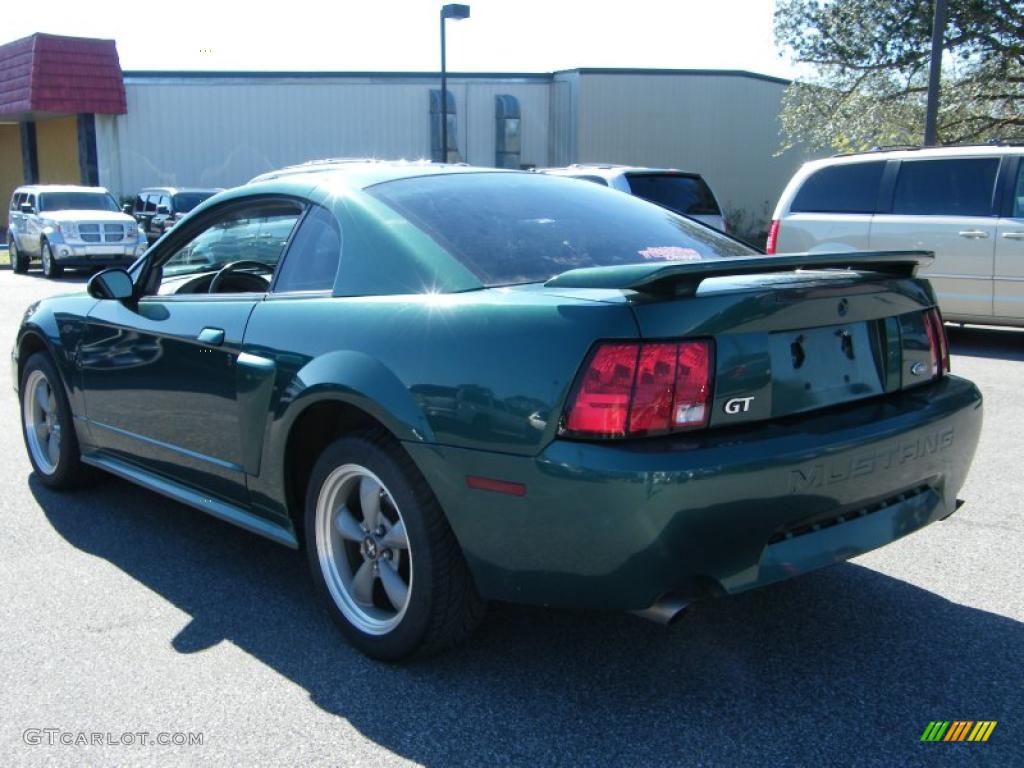 2002 Mustang GT Coupe - Tropic Green Metallic / Dark Charcoal photo #3
