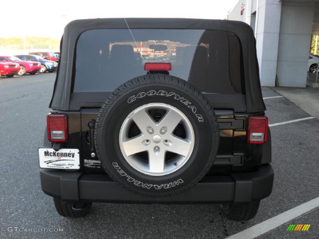 2011 Wrangler Sport S 4x4 - Black / Black photo #3