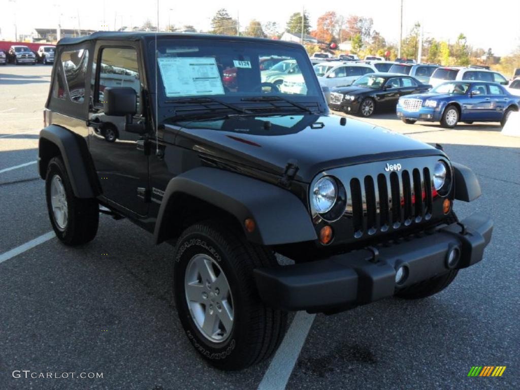 Black 2011 Jeep Wrangler Sport S 4x4 Exterior Photo #40960245