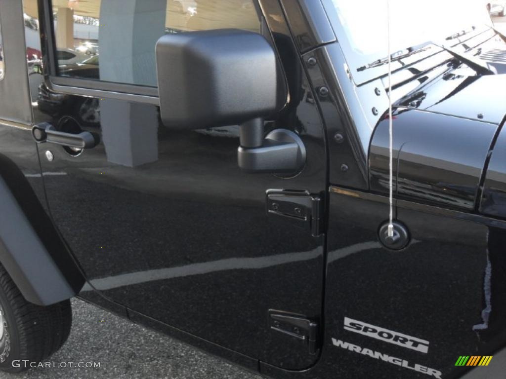 2011 Wrangler Sport S 4x4 - Black / Black photo #19