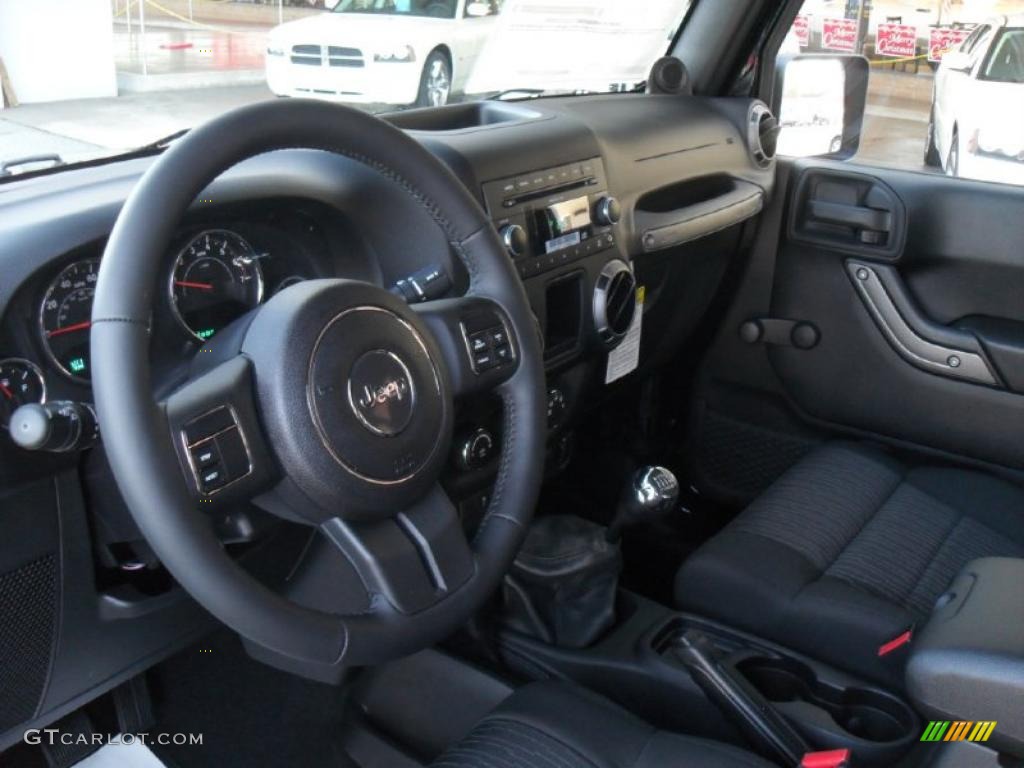 2011 Wrangler Sport S 4x4 - Black / Black photo #23