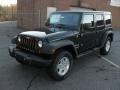 2011 Natural Green Pearl Jeep Wrangler Unlimited Sport 4x4  photo #1