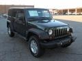 2011 Natural Green Pearl Jeep Wrangler Unlimited Sport 4x4  photo #6