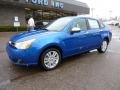 2011 Blue Flame Metallic Ford Focus SEL Sedan  photo #8