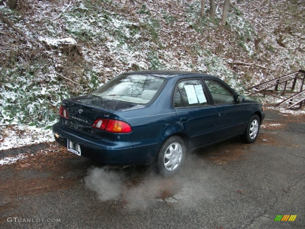 1999 Corolla LE - Aqua Blue Metallic / Pebble Beige photo #2