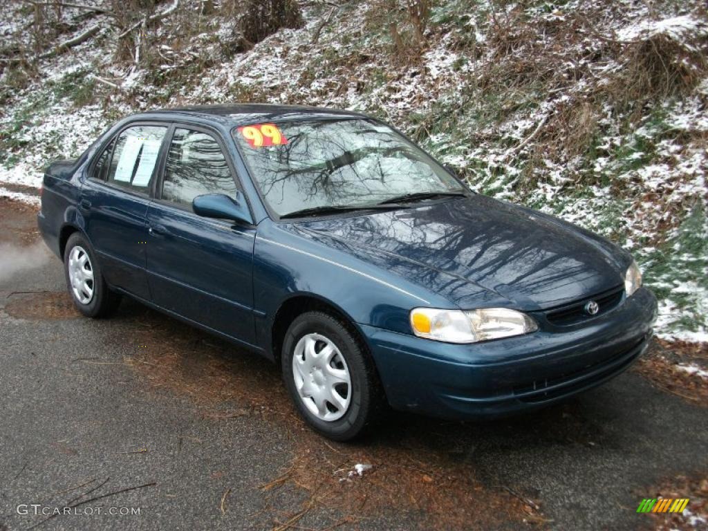 1999 Corolla LE - Aqua Blue Metallic / Pebble Beige photo #4