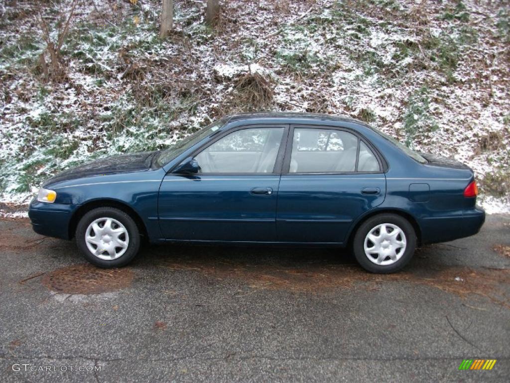 1999 Corolla LE - Aqua Blue Metallic / Pebble Beige photo #8