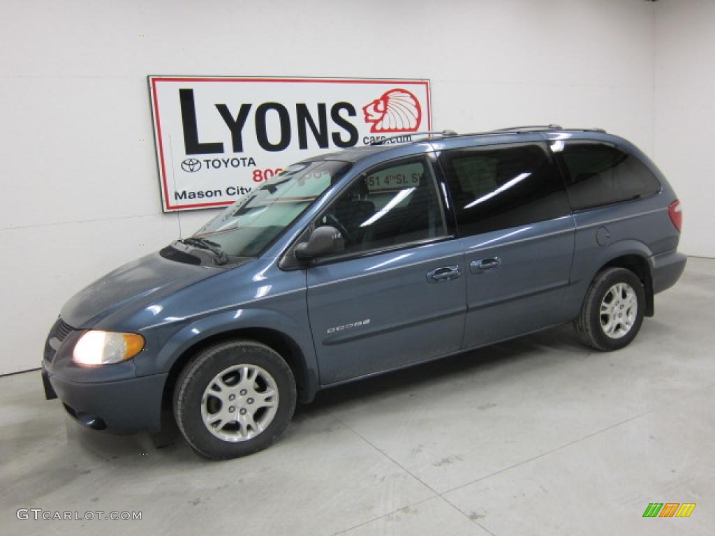 2001 Grand Caravan Sport - Steel Blue Pearlcoat / Navy Blue photo #1