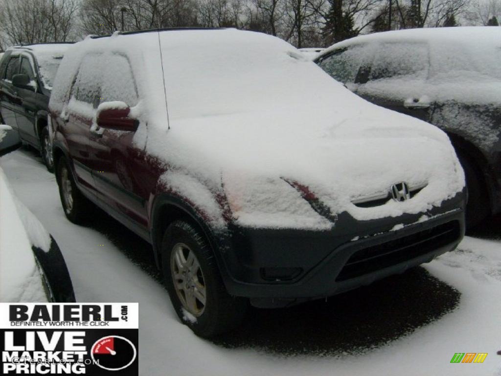 2002 CR-V EX 4WD - Chianti Red Pearl / Saddle photo #1