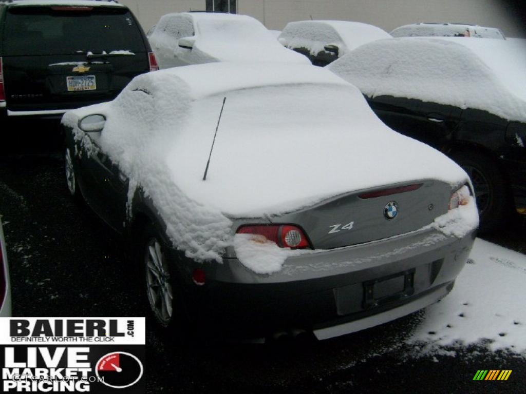 2004 Z4 2.5i Roadster - Sterling Gray Metallic / Black photo #3