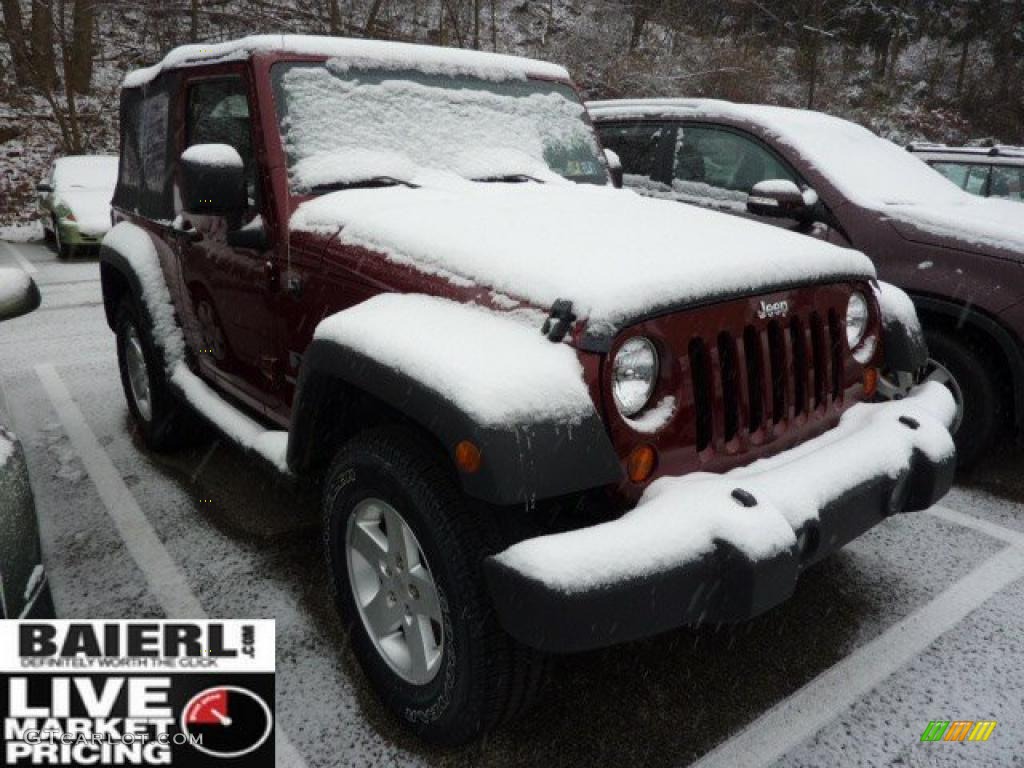 2009 Wrangler X 4x4 - Red Rock Crystal Pearl Coat / Dark Slate Gray/Medium Slate Gray photo #1