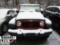 2009 Red Rock Crystal Pearl Coat Jeep Wrangler X 4x4  photo #2