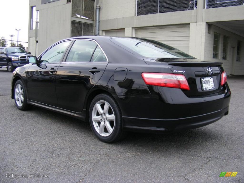 2007 Camry SE - Black / Ash photo #7