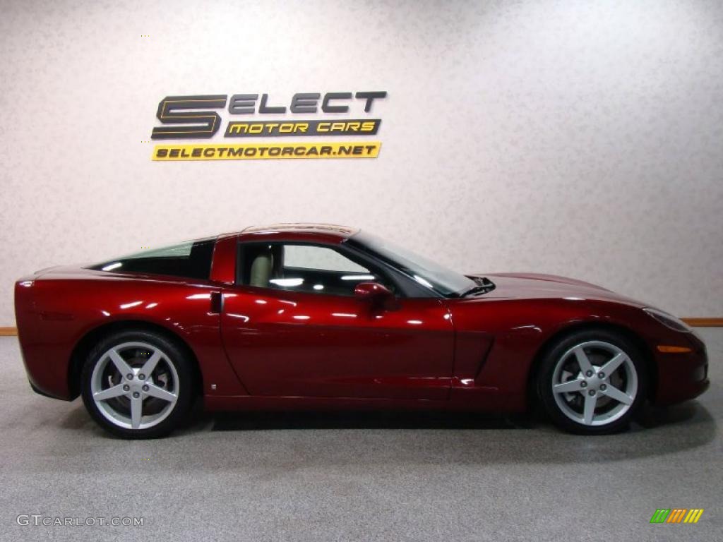 2006 Corvette Coupe - Monterey Red Metallic / Cashmere Beige photo #3