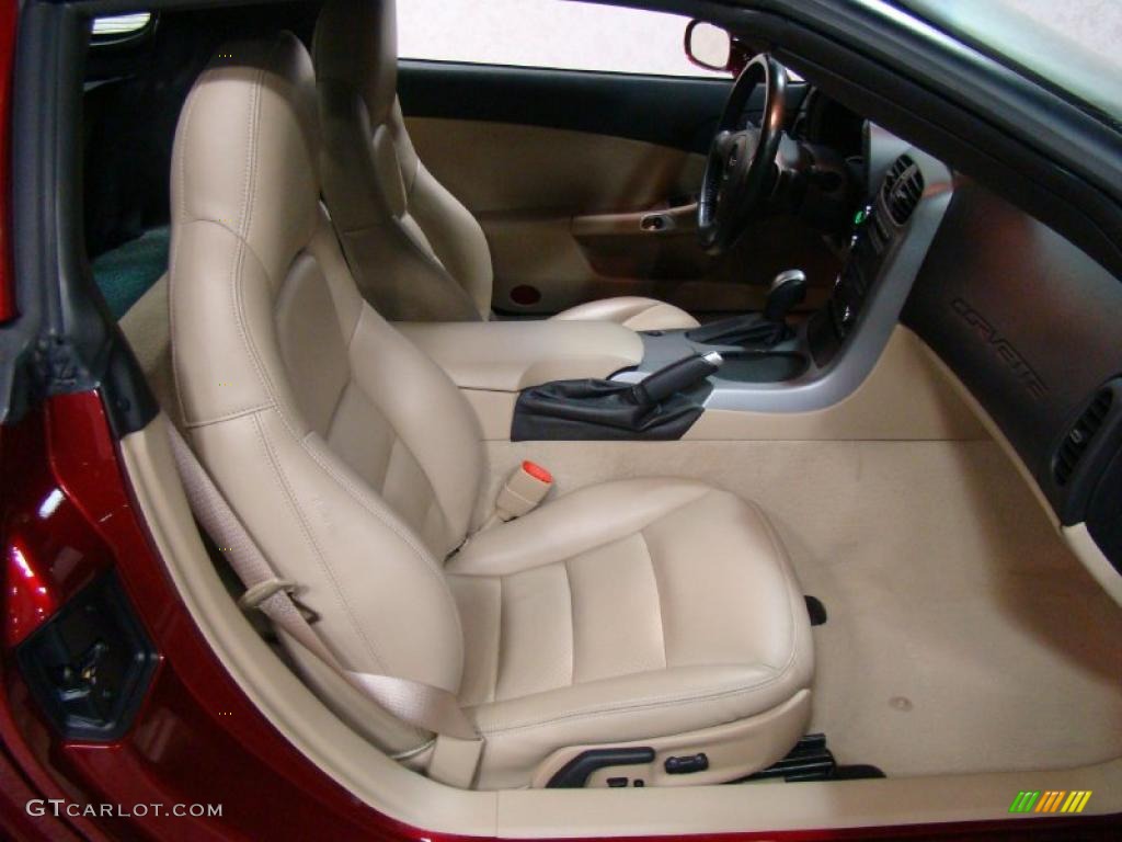 2006 Corvette Coupe - Monterey Red Metallic / Cashmere Beige photo #13