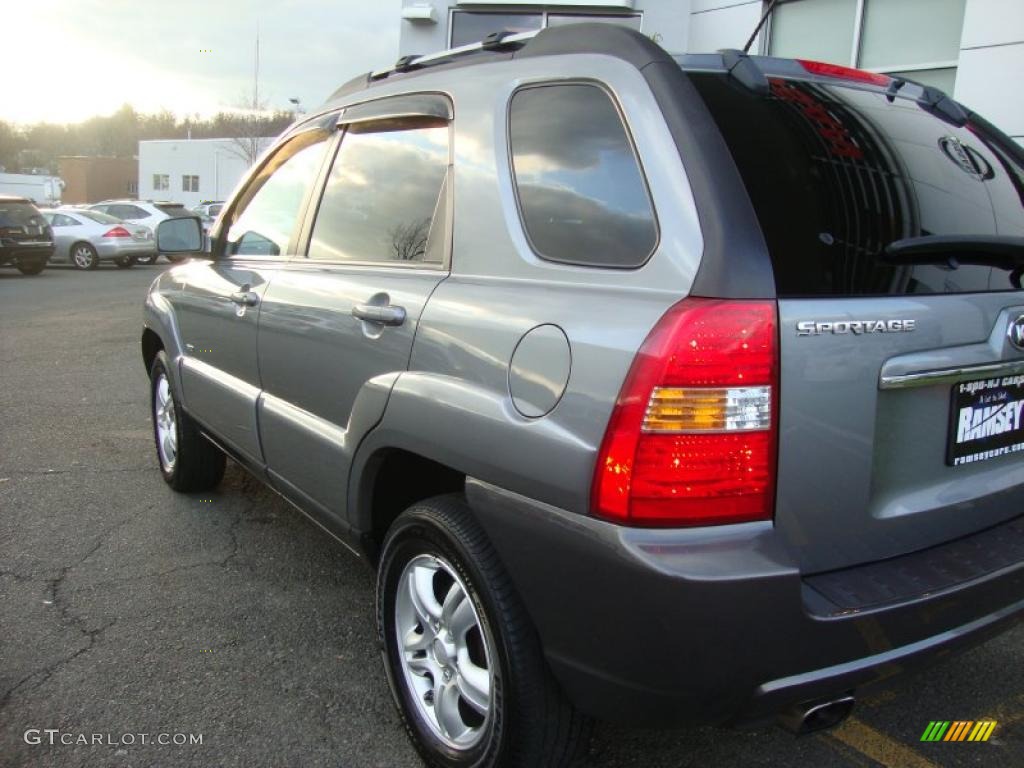 2007 Sportage EX V6 4WD - Steel Silver / Black photo #11