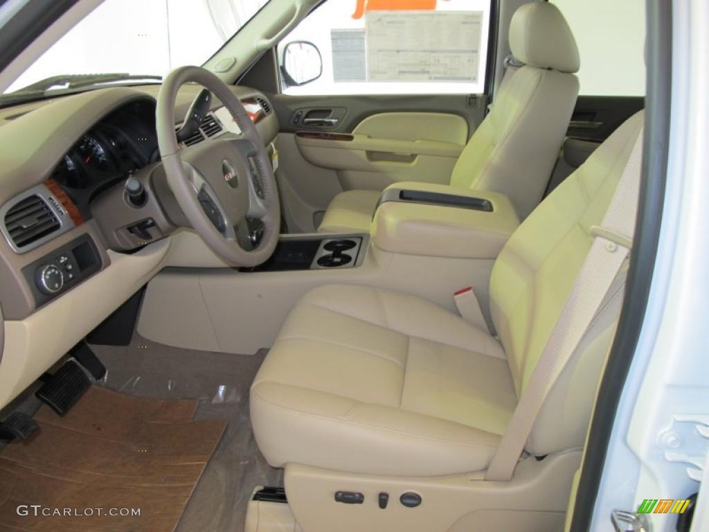 Very Dark Cashmere/Light Cashmere Interior 2011 GMC Sierra 1500 SLT Crew Cab Photo #40969736