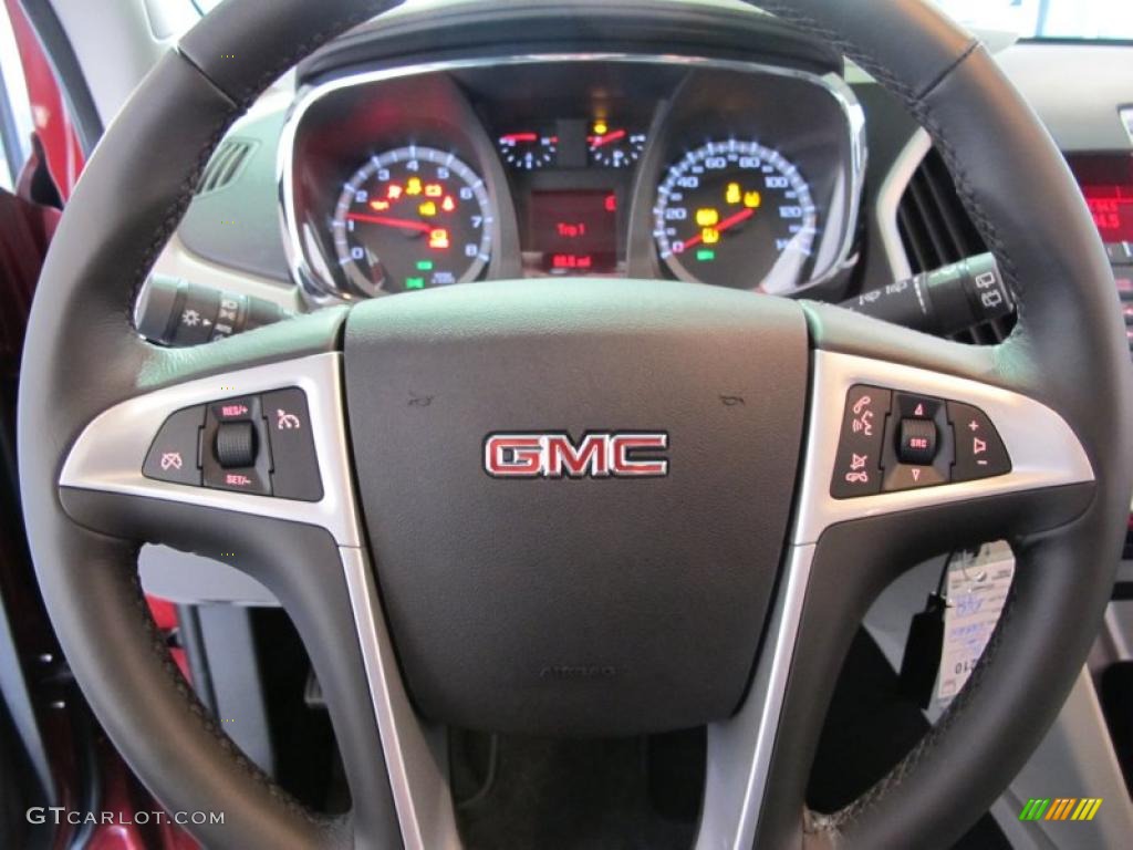 2011 GMC Terrain SLE Light Titanium Steering Wheel Photo #40970576