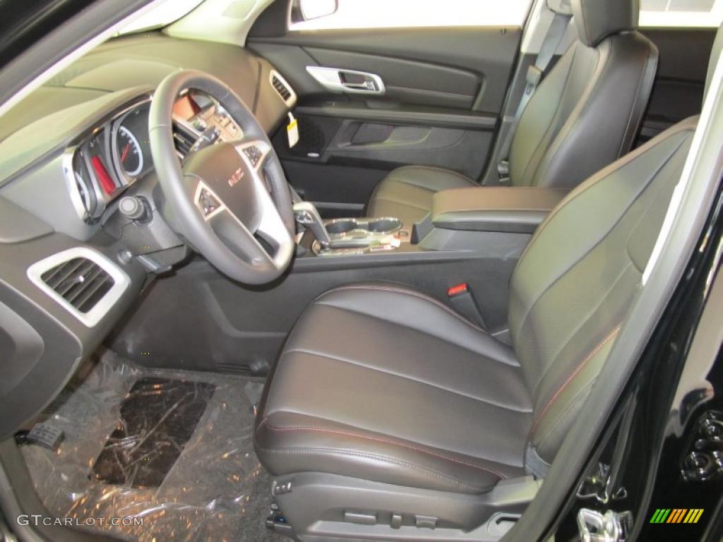 Jet Black Interior 2011 GMC Terrain SLT Photo #40971144