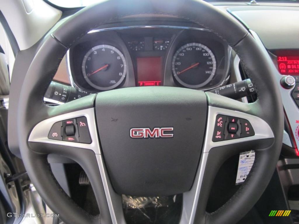 2011 GMC Terrain SLT Brownstone Steering Wheel Photo #40971472