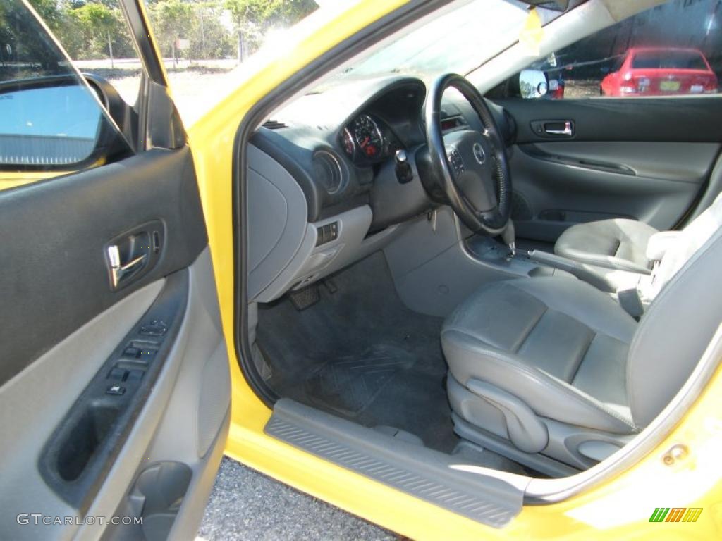 2003 MAZDA6 i Sedan - Speed Yellow / Gray photo #11