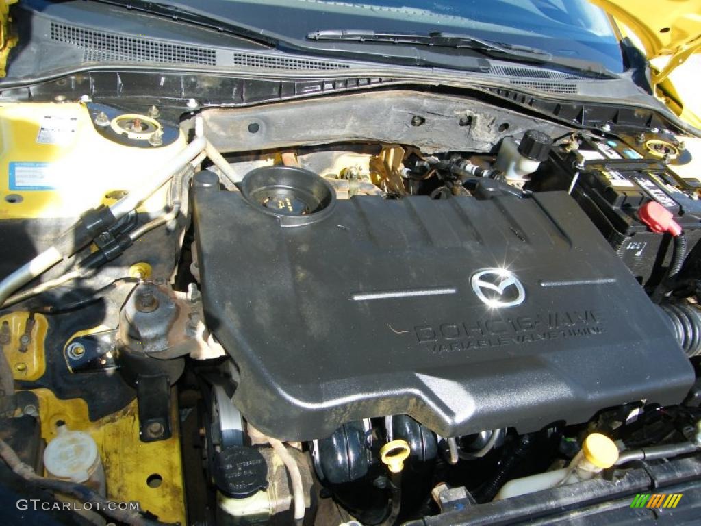 2003 MAZDA6 i Sedan - Speed Yellow / Gray photo #25