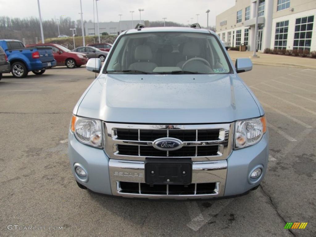 2008 Escape Hybrid 4WD - Light Ice Blue / Stone photo #4