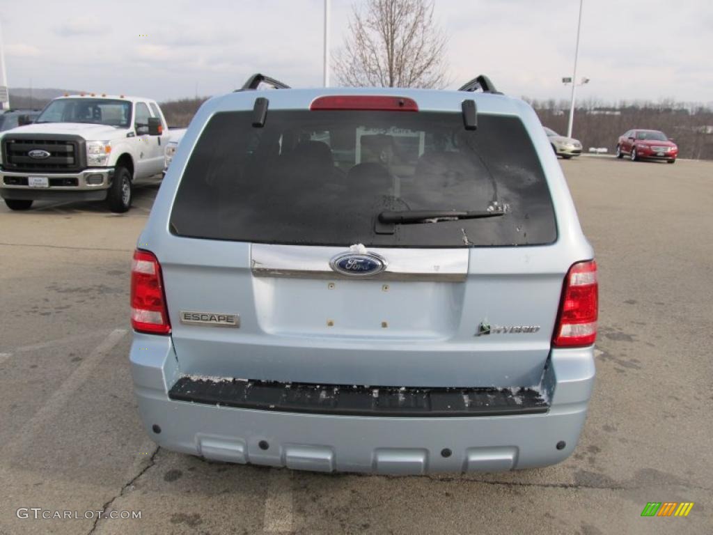 2008 Escape Hybrid 4WD - Light Ice Blue / Stone photo #8