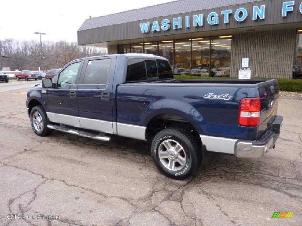 2006 F150 XLT SuperCrew 4x4 - True Blue Metallic / Medium/Dark Flint photo #2