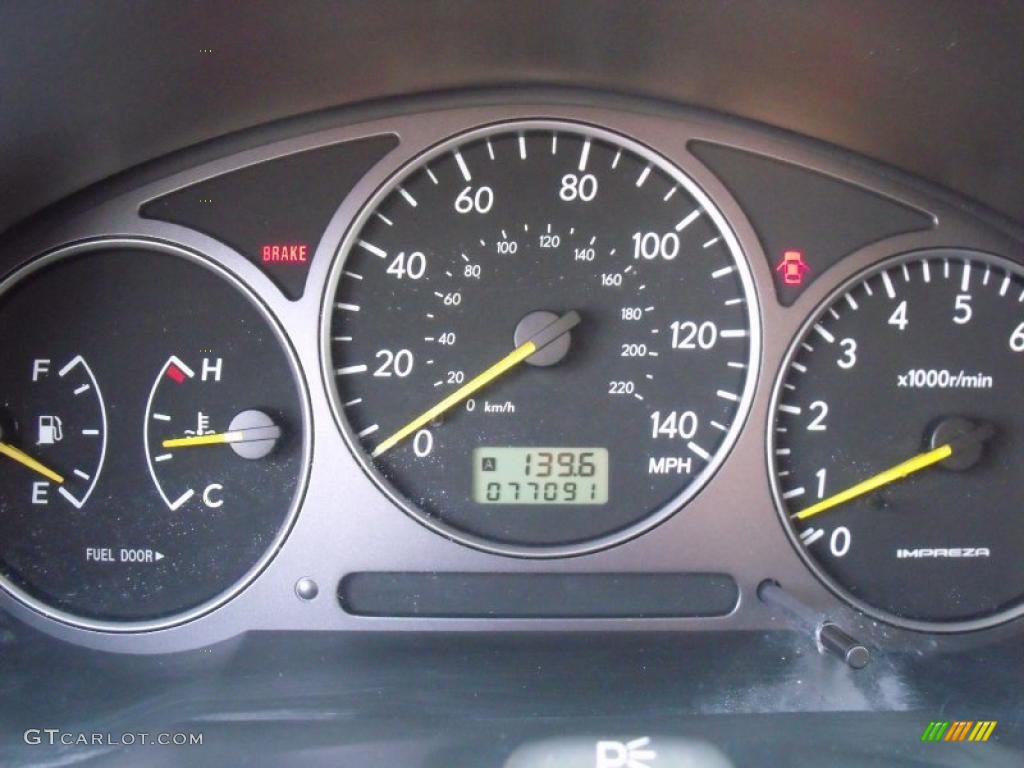 2002 Subaru Impreza WRX Wagon Gauges Photo #40978312