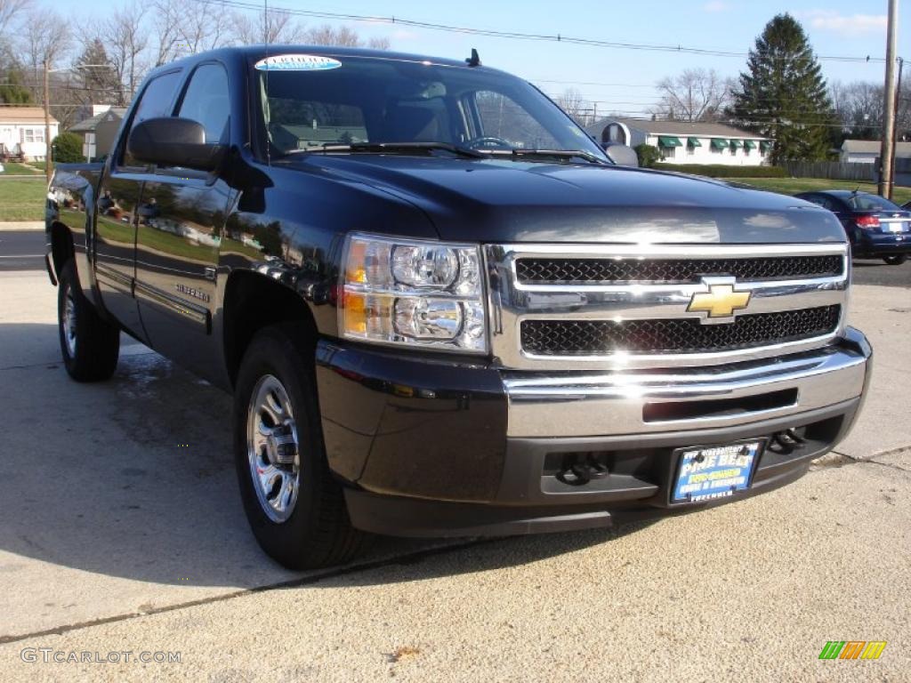 2010 Silverado 1500 LT Crew Cab 4x4 - Black / Ebony photo #3