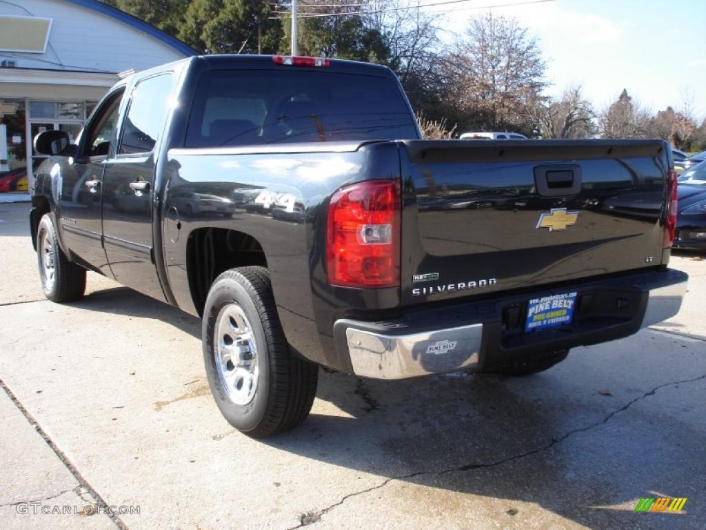 2010 Silverado 1500 LT Crew Cab 4x4 - Black / Ebony photo #6