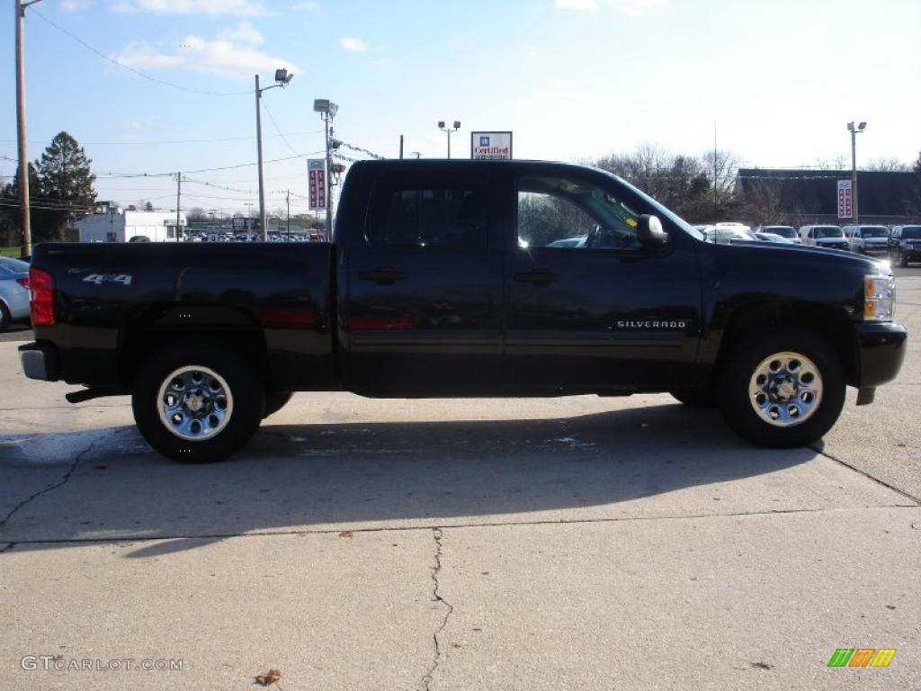 2010 Silverado 1500 LT Crew Cab 4x4 - Black / Ebony photo #7